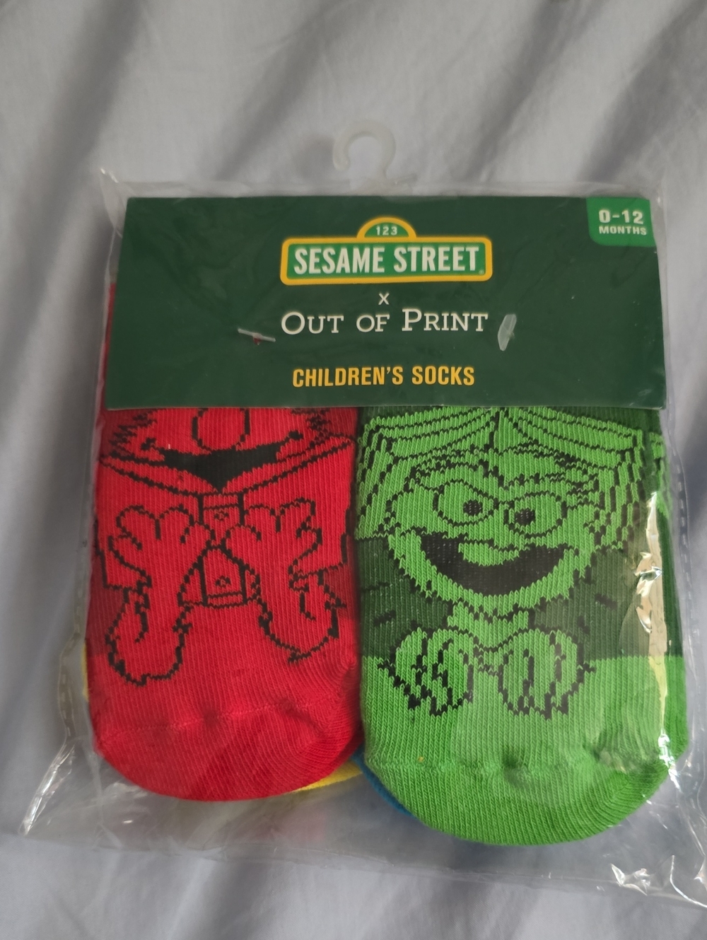 Sesame Street Out Of Print Children Socks